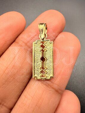 14K Yellow Gold  Keyhole Pendant